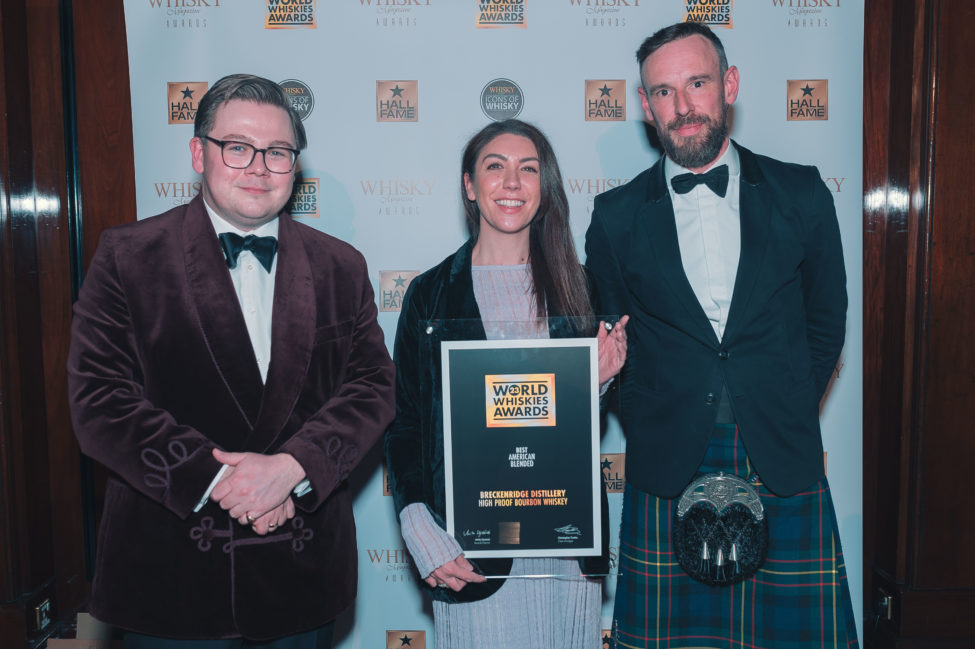 Lto R Christopher Coates Breckendridge award winner and Michael McLaren of McLaren Packaging