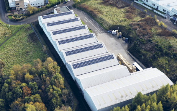 McLaren solar panels for sustainable packaging solutions